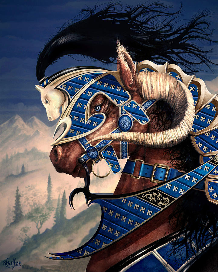 Fantasy Painting - Yuellas the Bulvaen Horse by Curtiss Shaffer