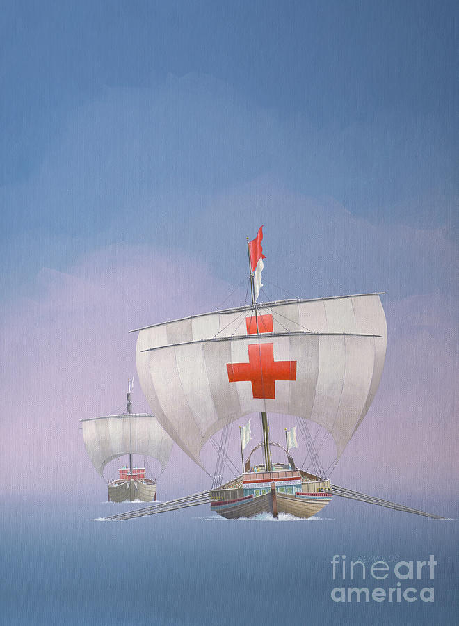 Yugoslavia Sailing Ships Painting by Keith Reynolds