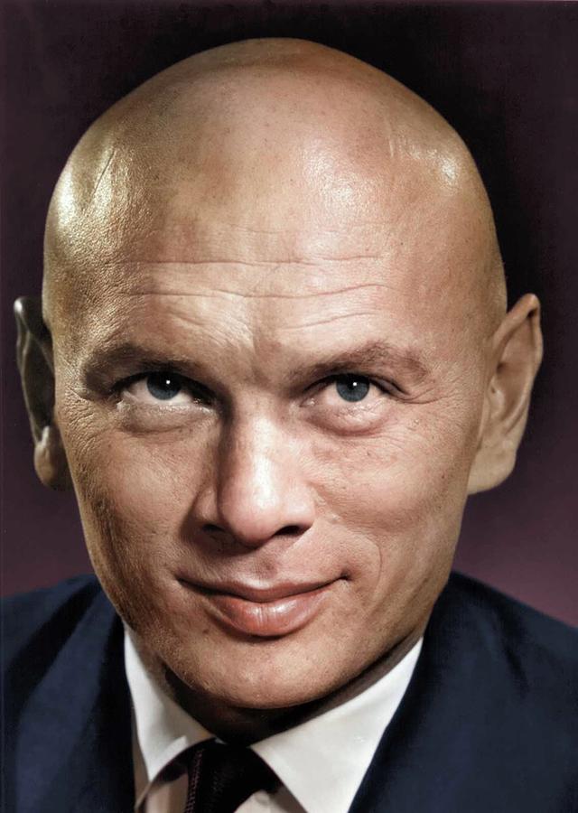 Yul Brynner colorized Photograph by Movie World Posters