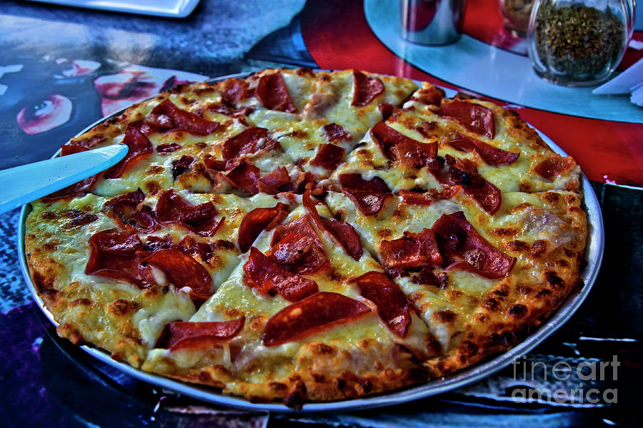 Yum, Yum, Yummy Pizza Photograph by Al Bourassa