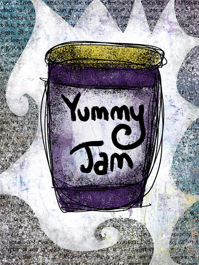 Yummy Jam Digital Art by Flo Karp