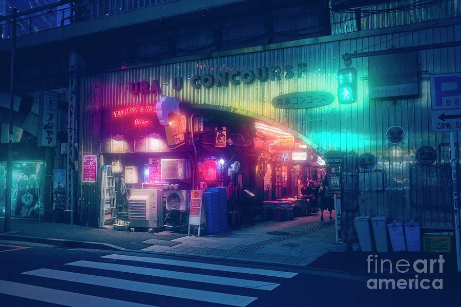 Yurakucho izakaya under railway line Tokyo 01541 Photograph by Organic Synthesis Yurakucho izakaya under railway line Tokyo 01541 Photograph by Organic Synthesis