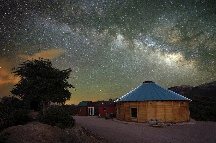 Yurt Milkyway Photograph by Dave Dilli