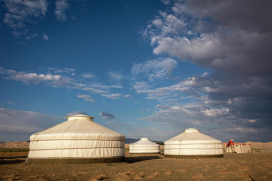 Yurts Photograph by Martin Vorel Minimalist Photography - Pixels