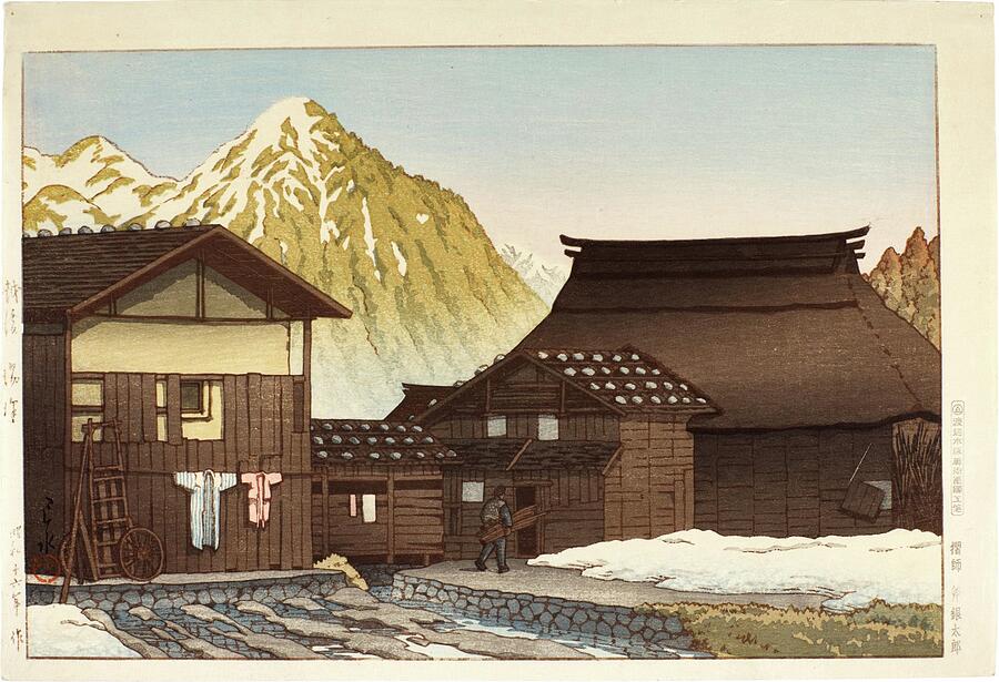 Mountain Painting - Yuzawa in Echigo Province by MotionAge Designs
