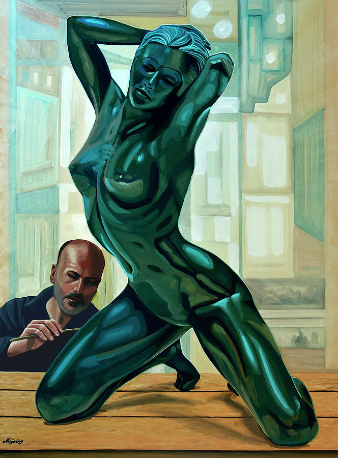 Yves Pires Sculpture Painting Painting by Paul Meijering