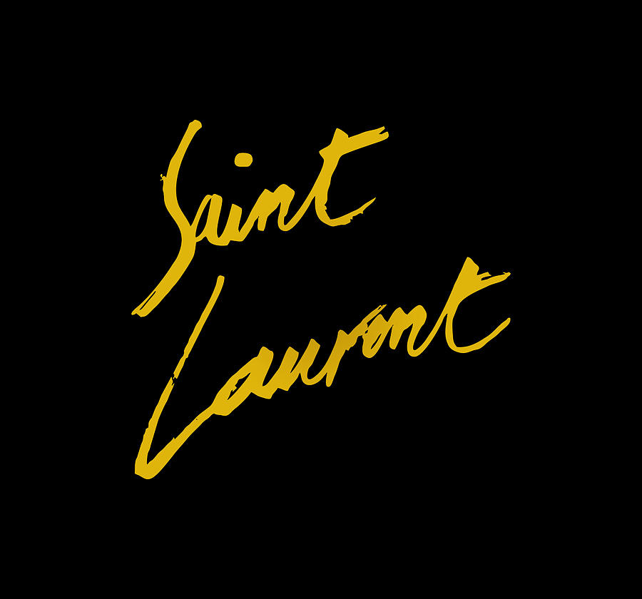 Yves Saint Laurent Best Logo Digital Art by Jacinto Block - Pixels