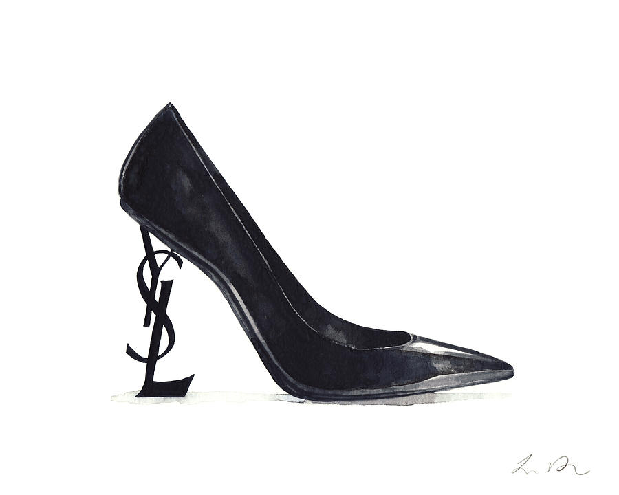 Yves Saint Laurent High Heels in Black 