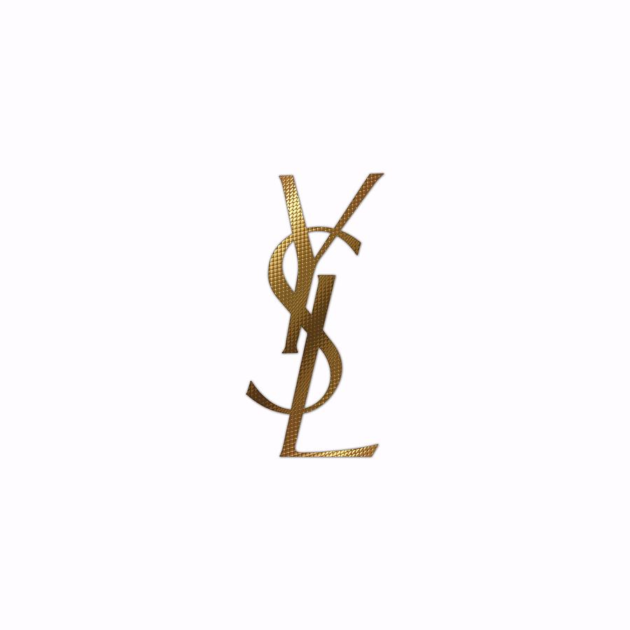 Yves Saint Laurent. Logo Digital Art by Jacob S Collar | Pixels