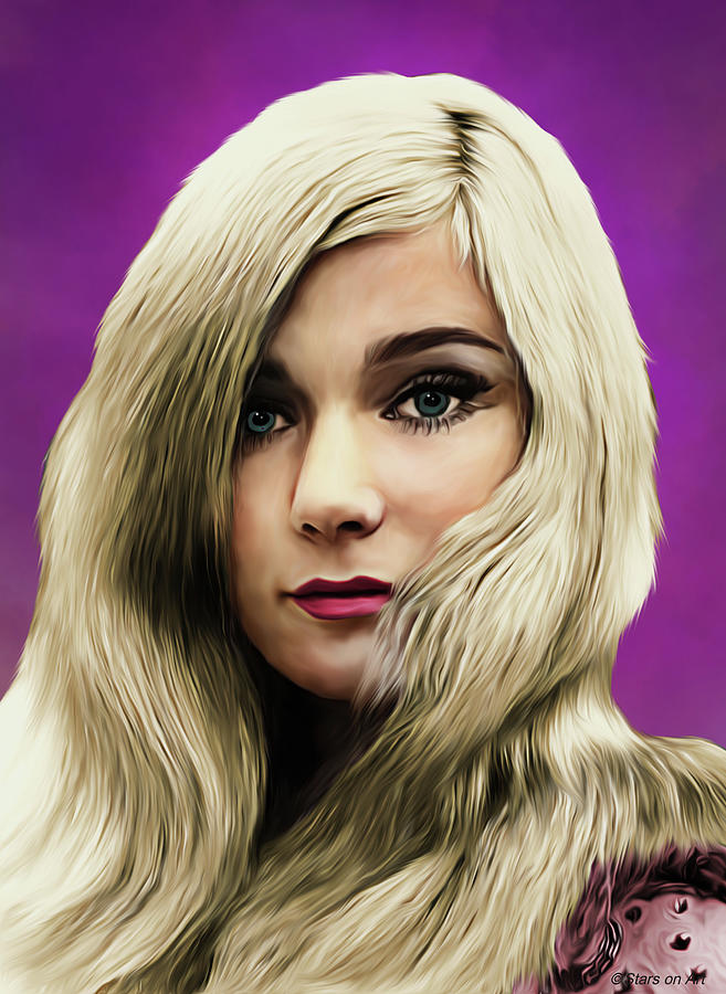 Yvette Mimieux illustration Digital Art by Movie World Posters