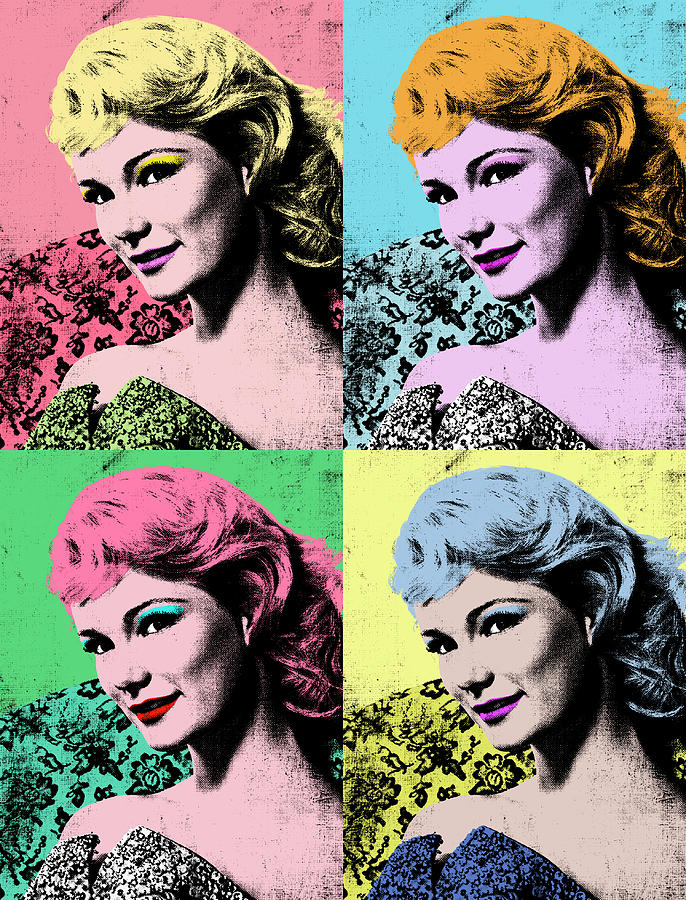 Hollywood Mixed Media - Yvette Mimieux pop art by Movie World Posters