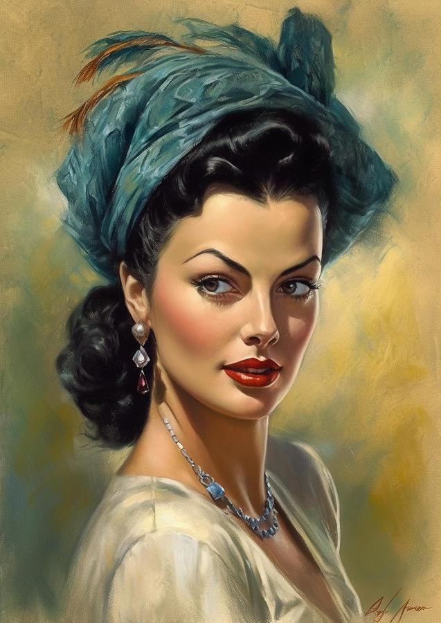 Yvonne De Carlo Digital Art by Thuy Dinh Thi - Pixels