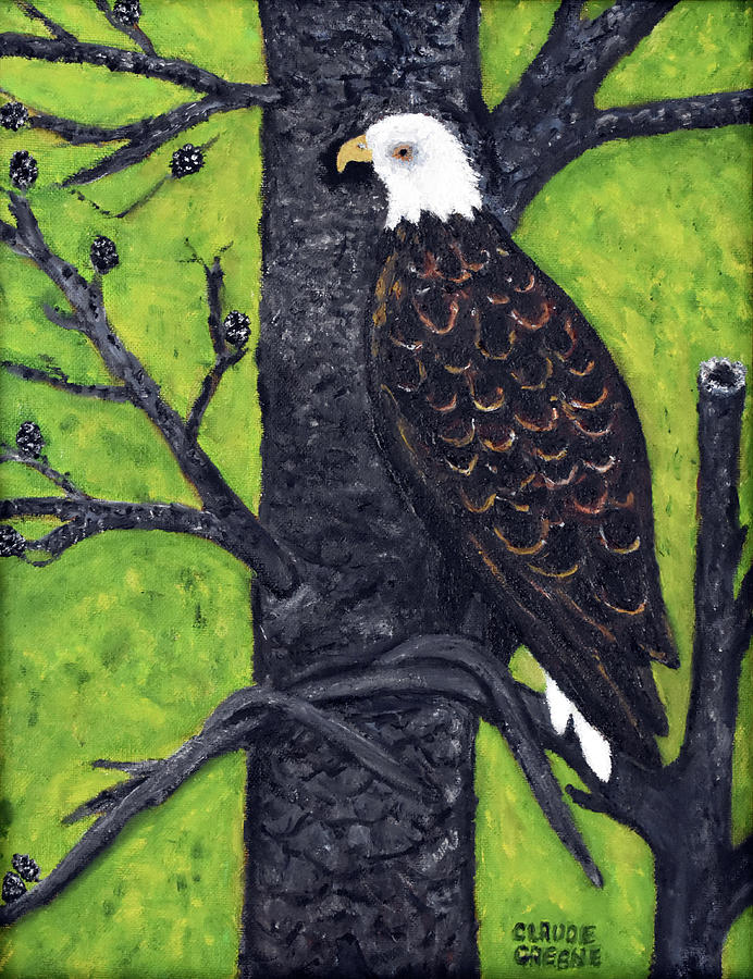 Bald Eagle Rest Painting by Claude Greene Fine Art America