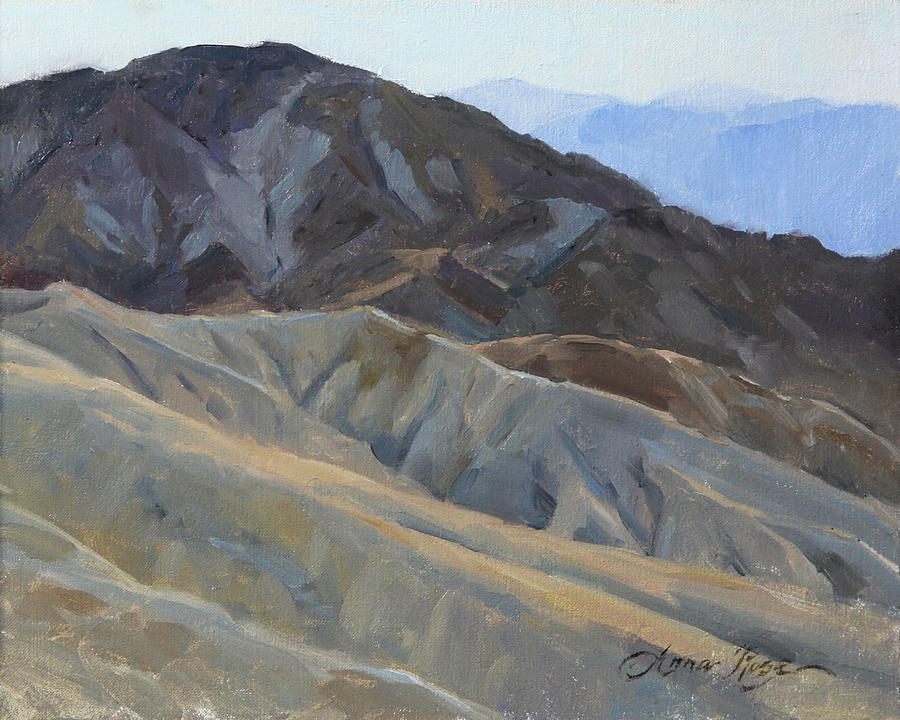 Death Valley National Park Painting - Zabriskie Point Diagonals by Anna Rose Bain