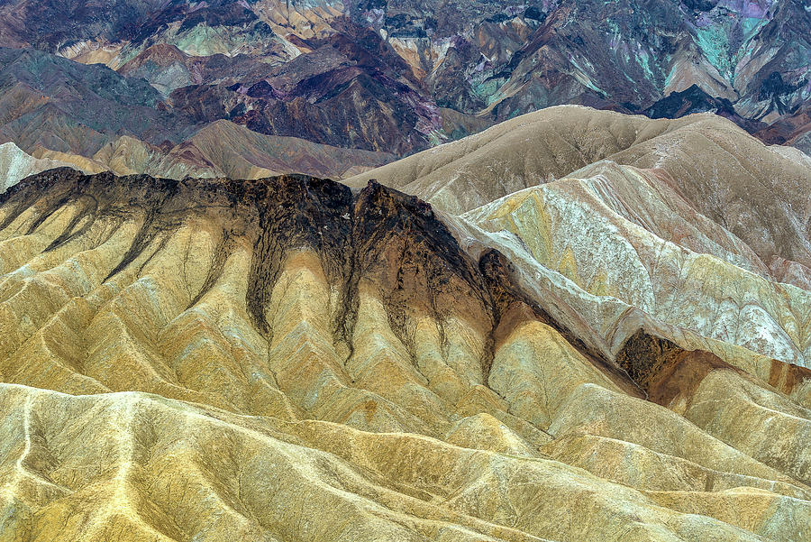 Zabriskie Point Gelato Death Valley NP CA USA World Location Photograph by Doug Holck