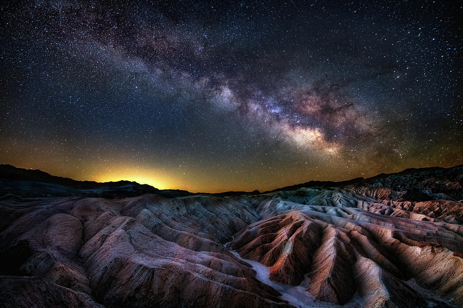 Zabriskie Point Milky Way Photograph by Michael Ash