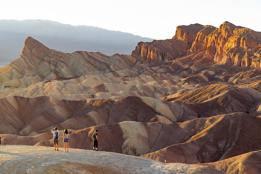 Zabriskie Point with people in foreground Photograph by David Fong ...