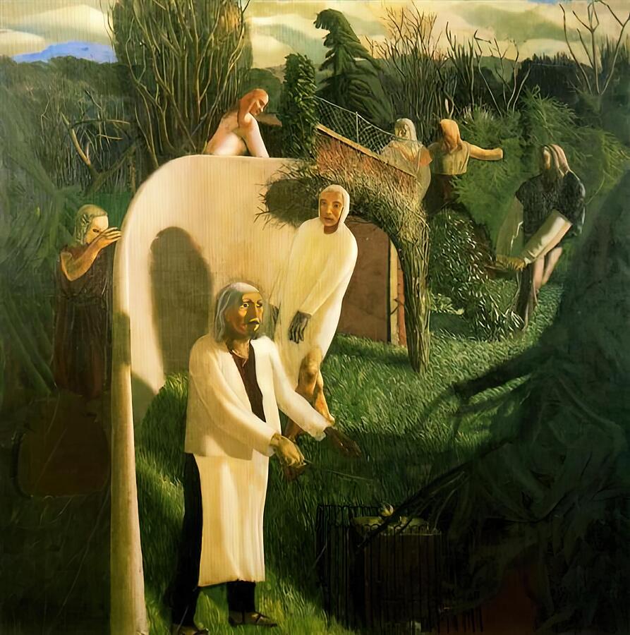 Zacharias and Elizabeth Painting by Stanley Spencer | Fine Art America