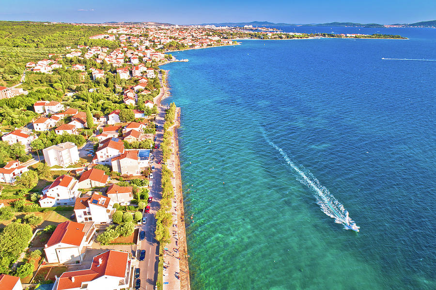 Zadar. Village of Diklo beach and coastline in Zadar archipelago Photograph by Brch Photography