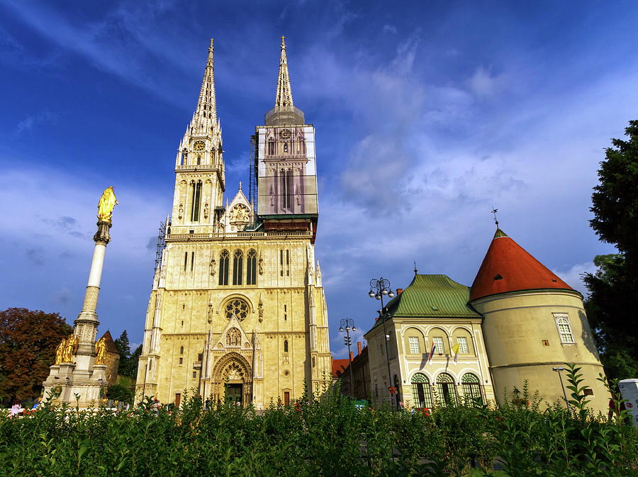 Zagreb Cathedral, Croatia Photograph by Elenarts - Elena Duvernay photo