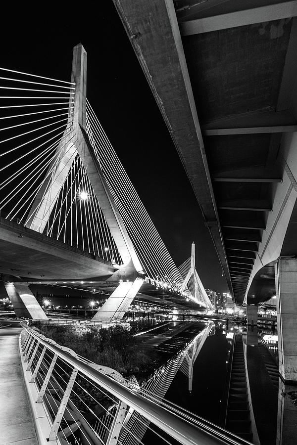 Zakim Bridge from under the Leverett Connector Bridge Photograph by Kristen Wilkinson