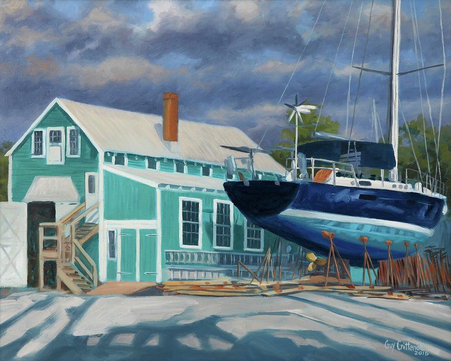 Zanhiser Boat Works Painting