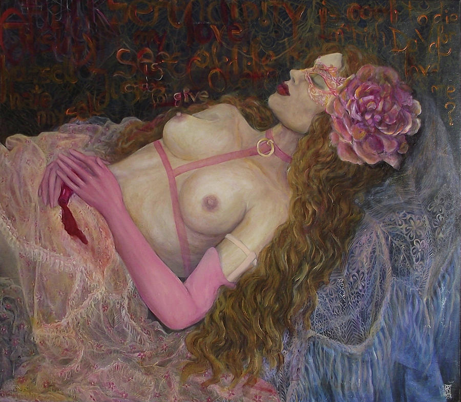 Nude Painting - The vicissitudes of Zara with opium by Safir Rifas