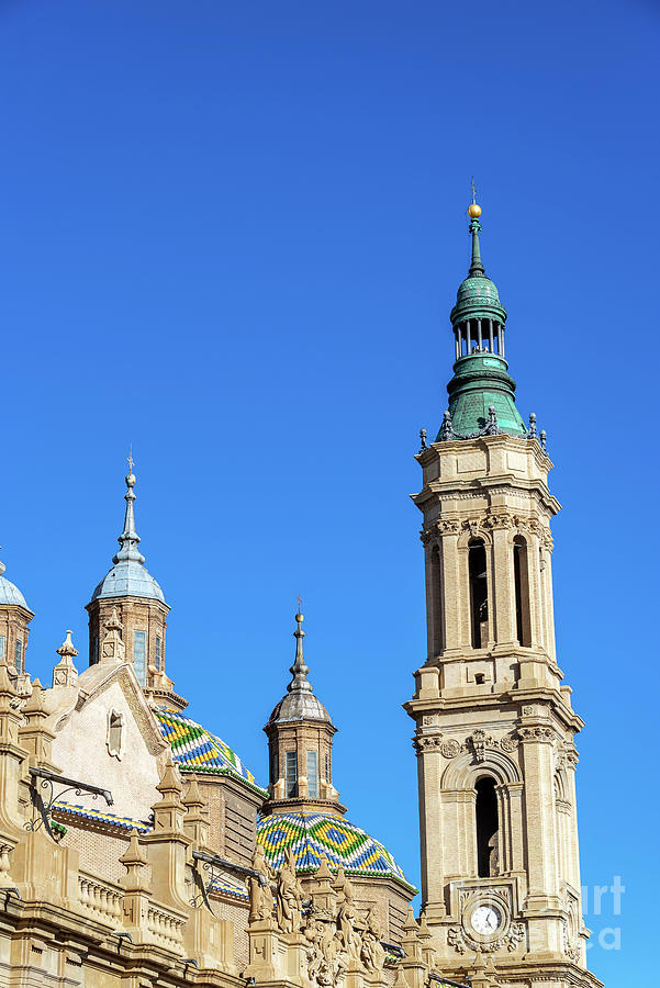 Zaragoza Basilica Tower Photograph