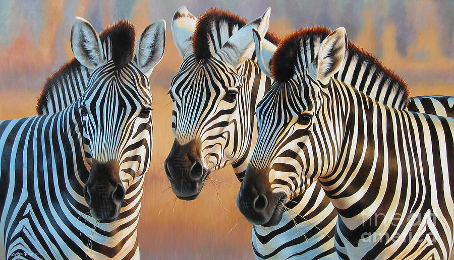 Zebra 8 Painting by JQ Licensing