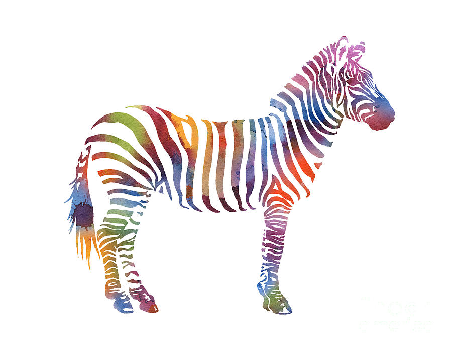 Zebra Abstract Painting By Dj Rogers - Fine Art America