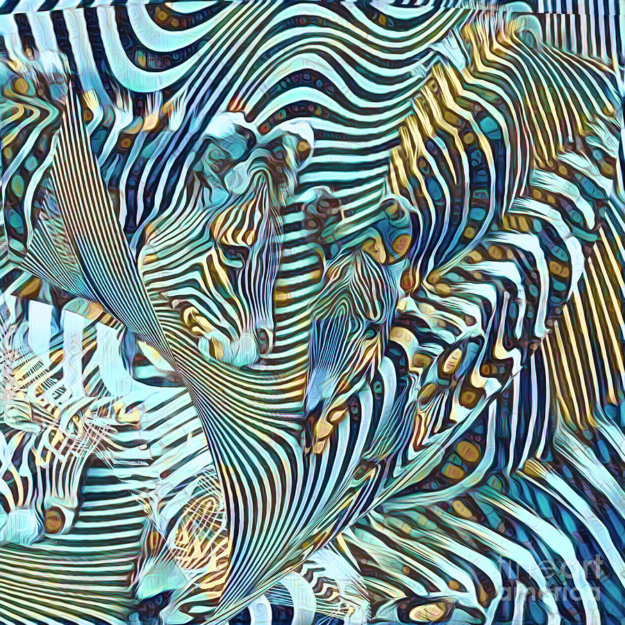 Zebra Abstract No 2 Digital Art