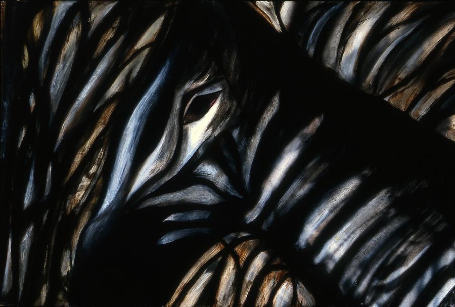 Zebra Painting by Diane Holland  SF Intl Art