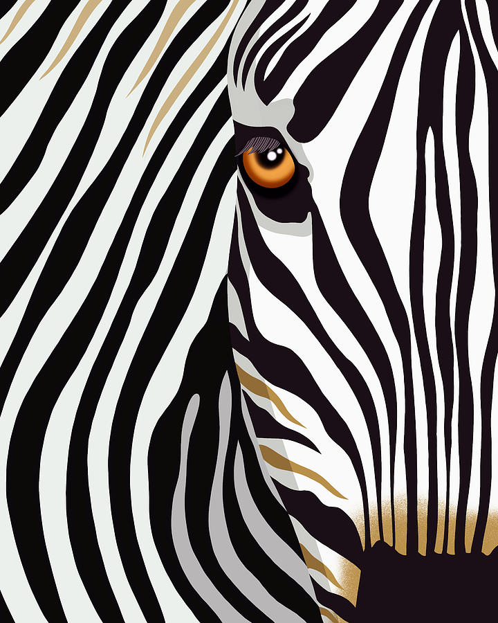 Zebra Digital Art by Nicole Wilson - Fine Art America