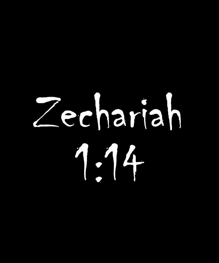Zechariah 1 14 Bible Verse Title Digital Art by Vidddie Publyshd