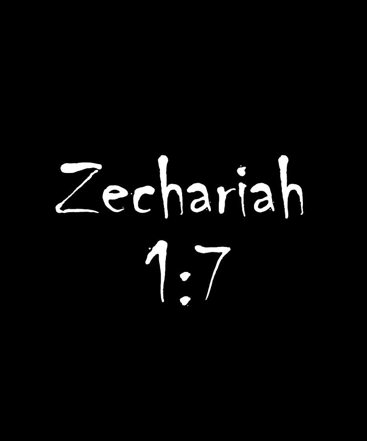 Zechariah 1 7 Bible Verse Title Digital Art by Vidddie Publyshd