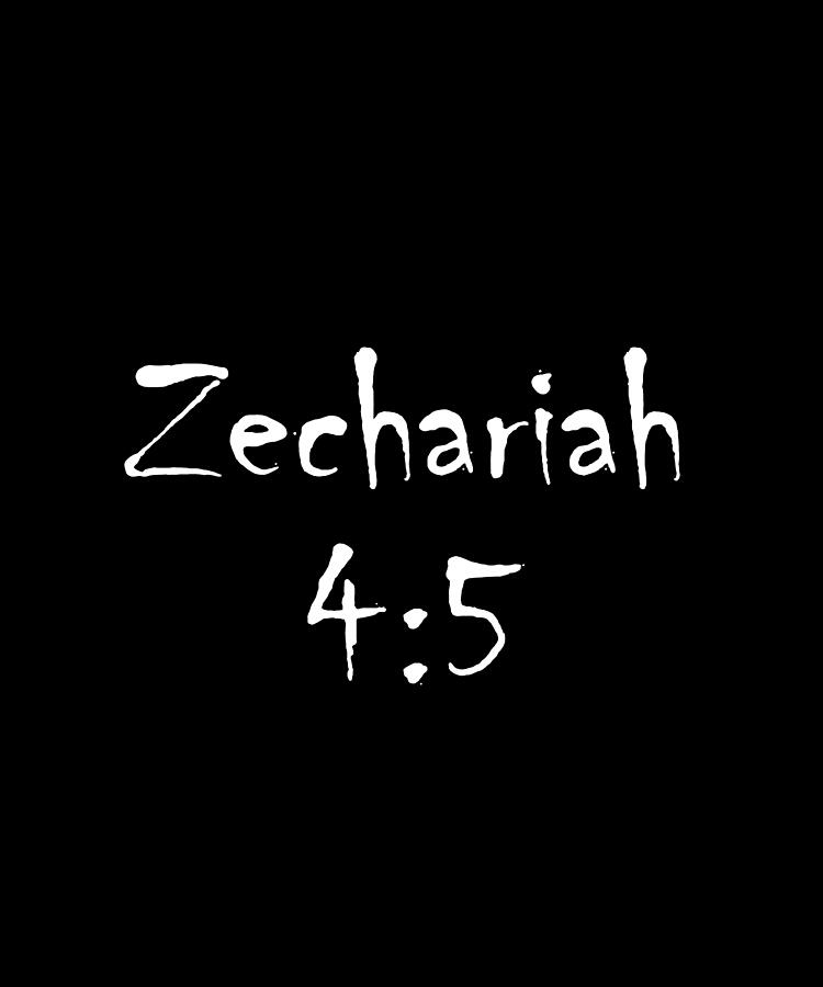 Zechariah 4 5 Bible Verse Title Digital Art by Vidddie Publyshd