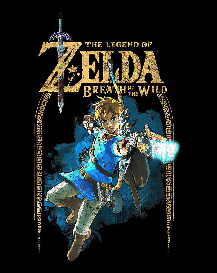 Zelda Breath Of The Wild Link Arch Shot Logo Graphic .png Digital Art ...