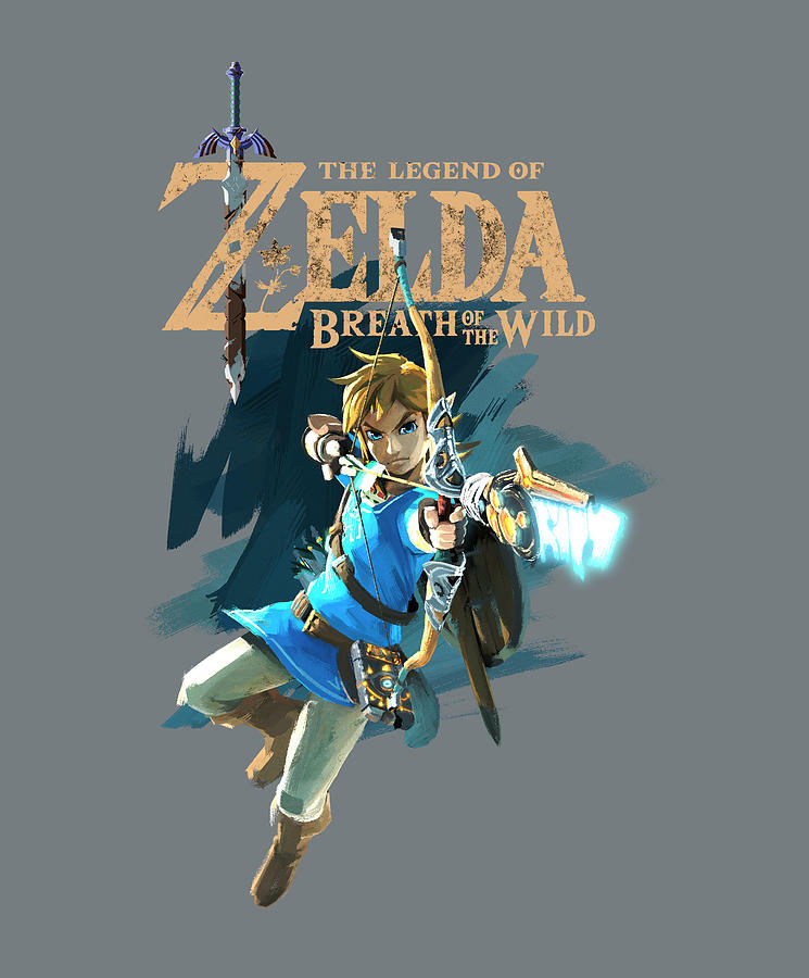 Zelda Breath Of The Wild Link Arch Shot Logo Digital Art by Ivy Elliott ...