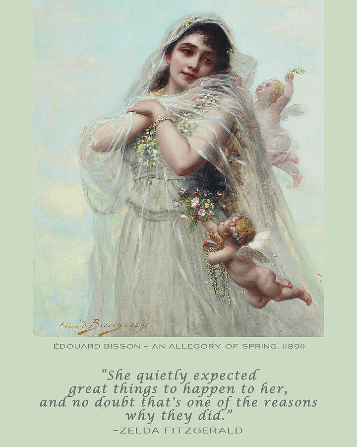 Zelda Fitzgerald Eduard Bisson Allegory of Spring Painting by Georgia Clare