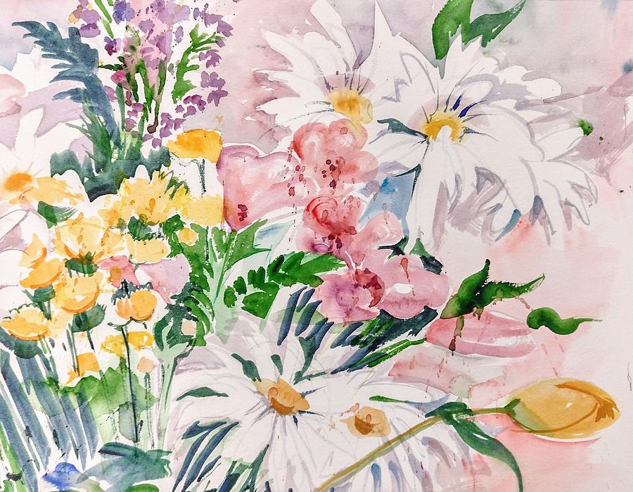 ZEN and the ART of FLOWER Arranging. Painting by Wilda Regelman