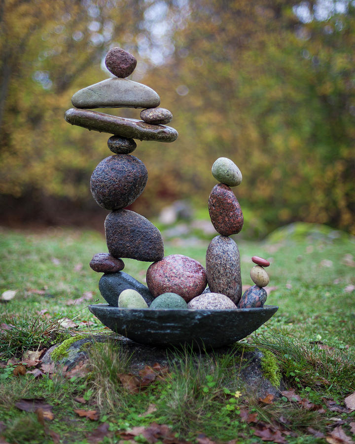 Zen bowl Sculpture by Pontus Jansson