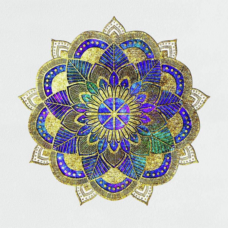 Zen Flower Mandala Digital Art by Peggy Collins