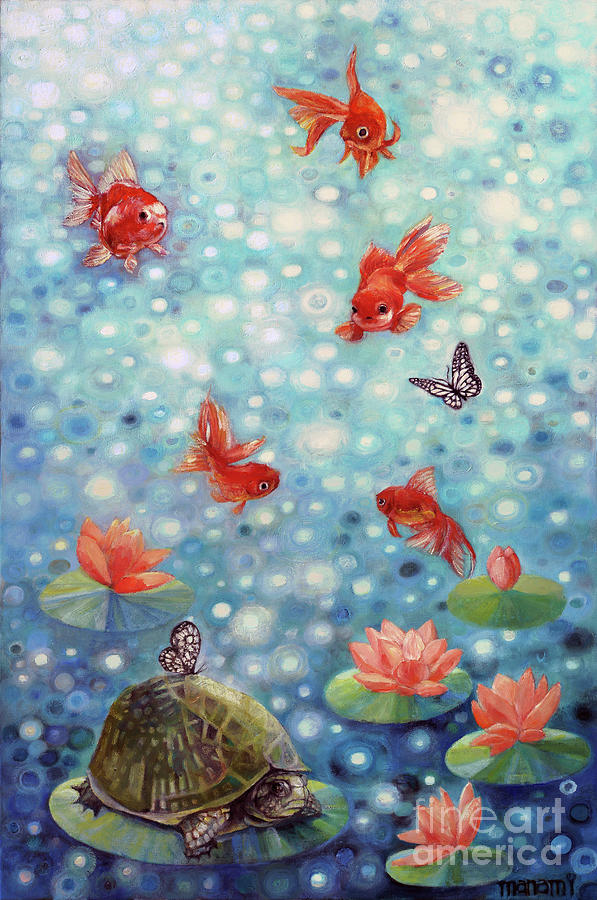 Zen Friend Painting by Manami Lingerfelt