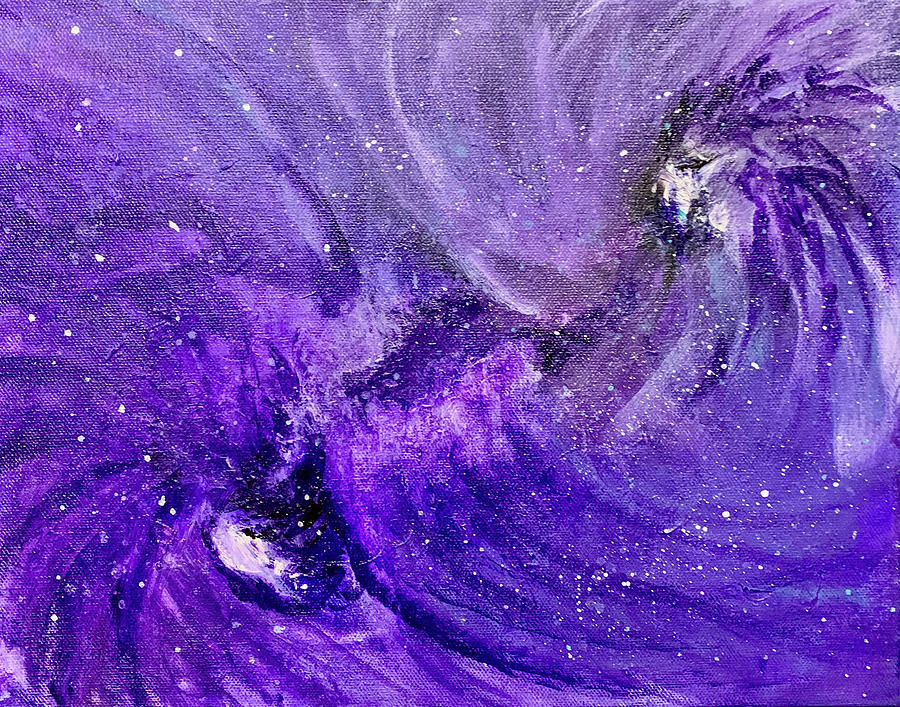 Zen Galaxy Painting by Laura Jaffe