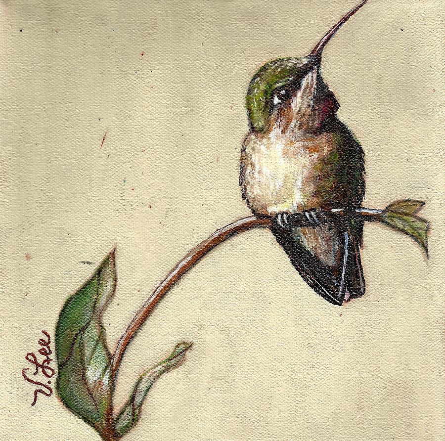 ZEN---Hummingbird Painting by VLee Watson