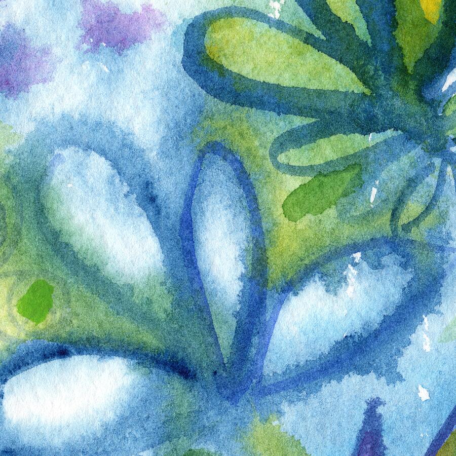 Zen Leaves Large- Art by Linda Woods Mixed Media by Linda Woods Zen Leaves Large- Art by Linda Woods Mixed Media by Linda Woods