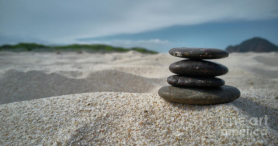 Zen Stones On The Beach Photograph By Filippo Carlot