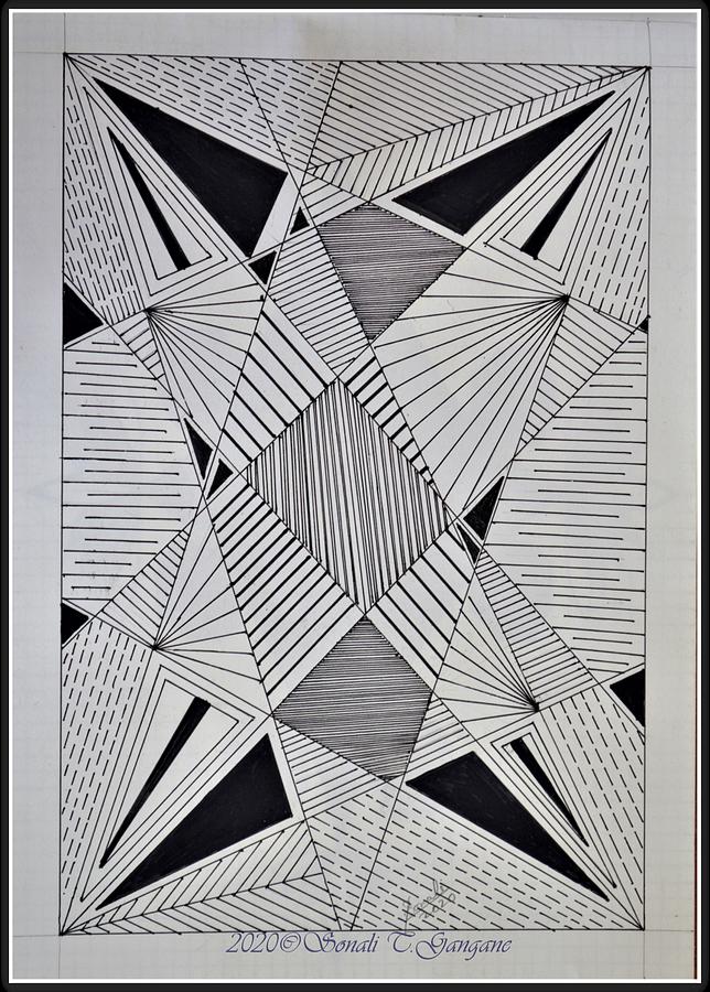 Zentangle Art Drawing by Sonali Gangane