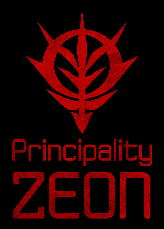Zeon logo texture black Digital Art by Andrea Gatti