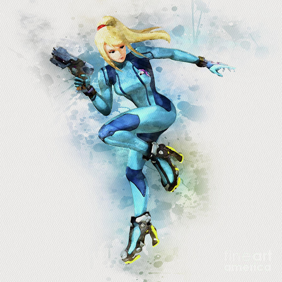 Zero Suit Samus Painting by Kun Funny - Fine Art America